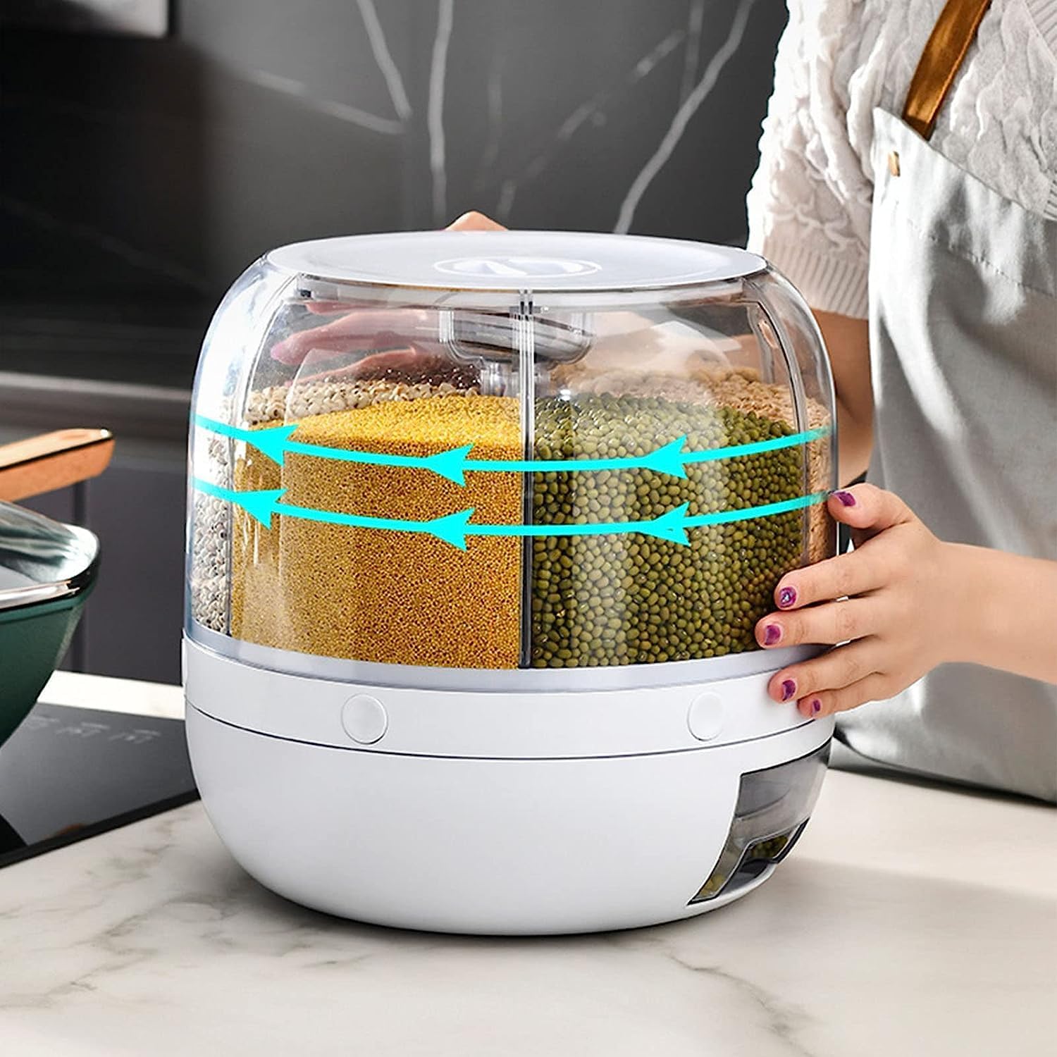 Fixol Rotating Food Container